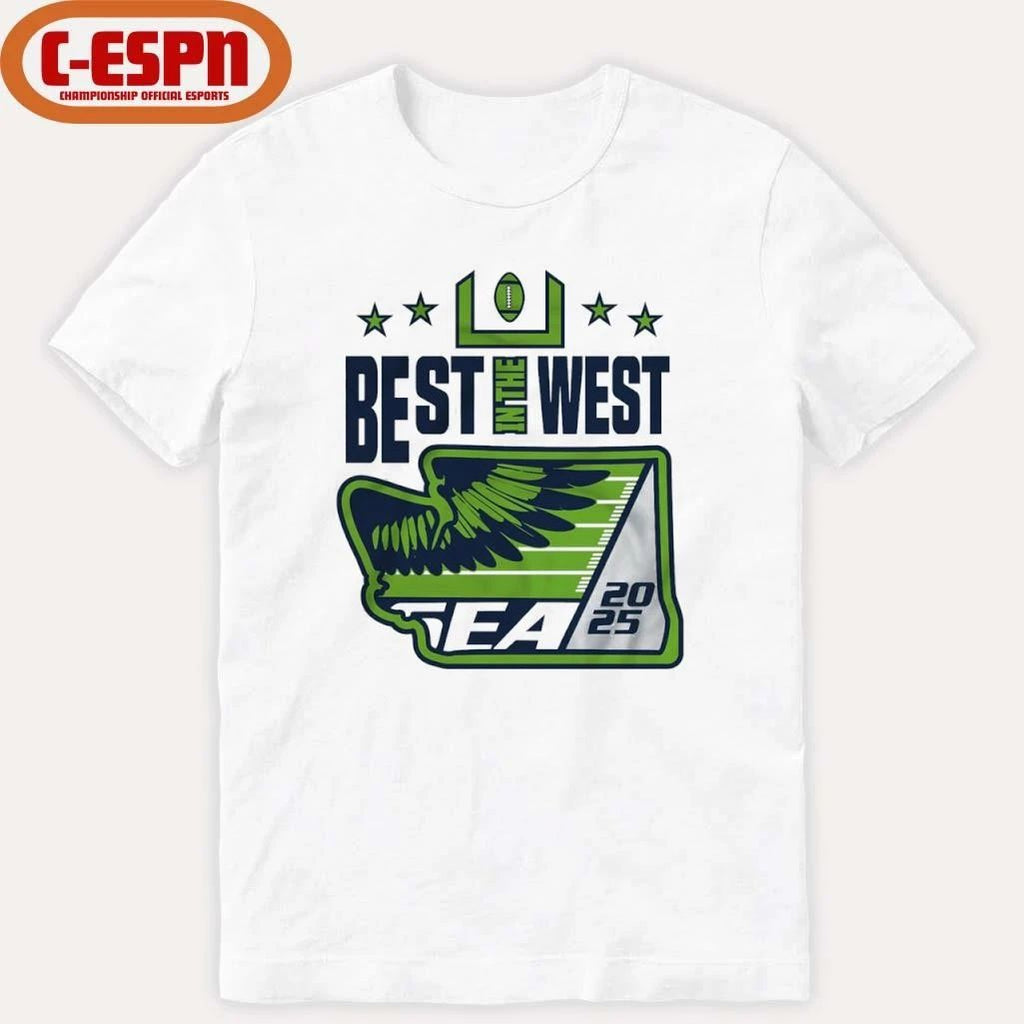 Best In the West 2025 Seattle Football T-Shirt