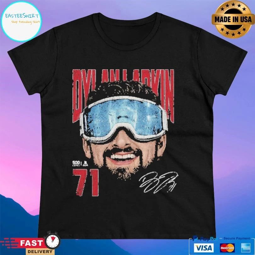 Dylan Larkin Detroit Goggles Detroit Red Wings Hockey Gold Medal Champions 2026 T-shirts
