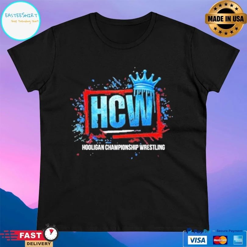 HCW Hooligan Championship Wrestling Logo T-shirts
