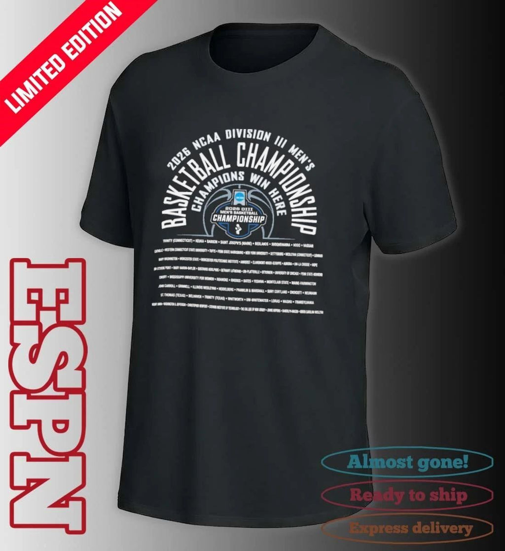 1st, 2nd Rounds 2026 NCAA Division III Men’s Basketball Championship Shirt