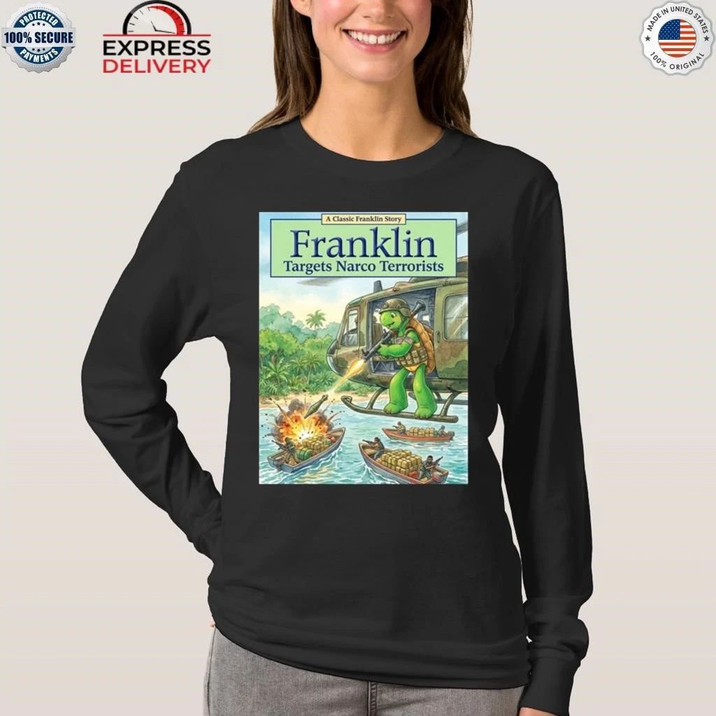 Pete Hegseth Turtle Franklin Target Narco Terrorists Shirt
