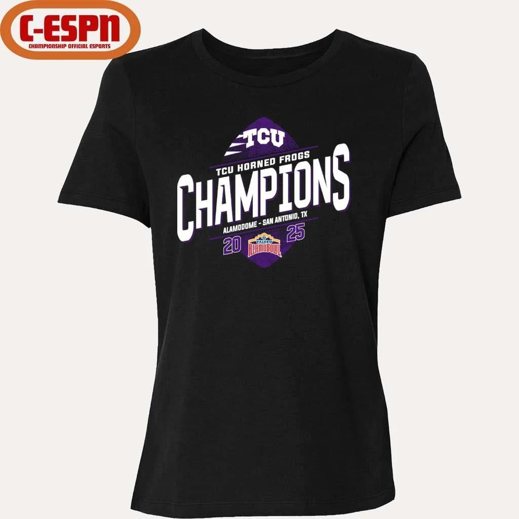 TCU Football 2025 Alamo Bowl Champions T-Shirt