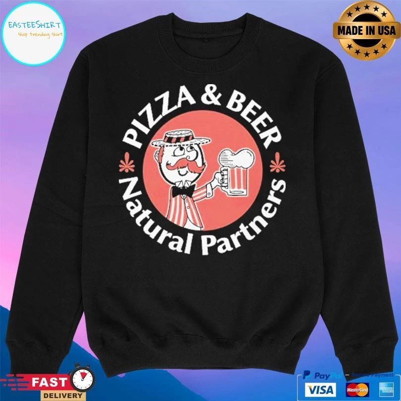 Pizza And Beer Natural Partners T-shirts