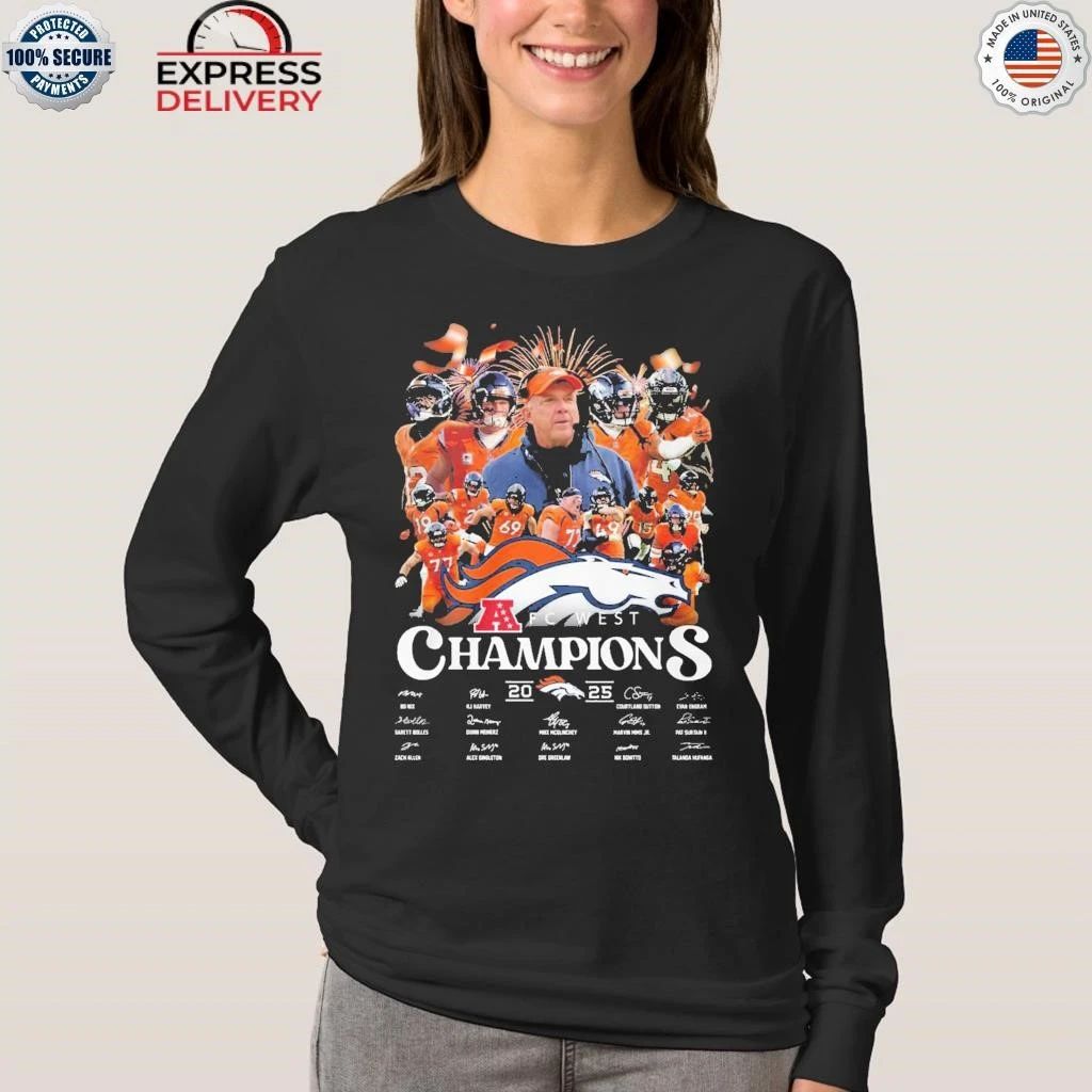 2025 Broncos AFC West Champions Shirt