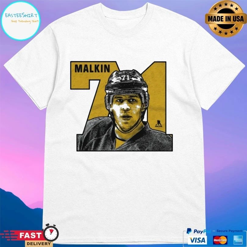 Pittsburgh Penguins Evgeni Malkin 71 Number T-shirt