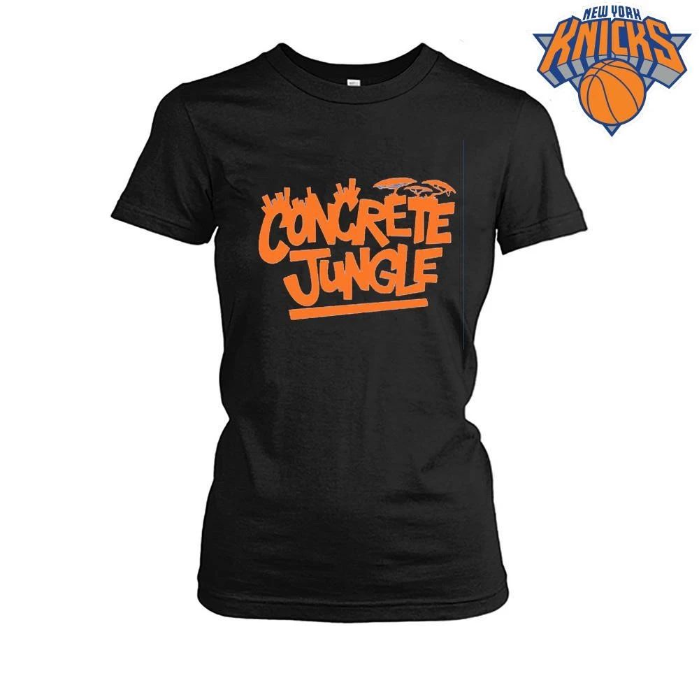 New York Knicks Concrete Jungle Retro Basketball Streetwear Graphic Tee NBA Finals 2026 Shirt