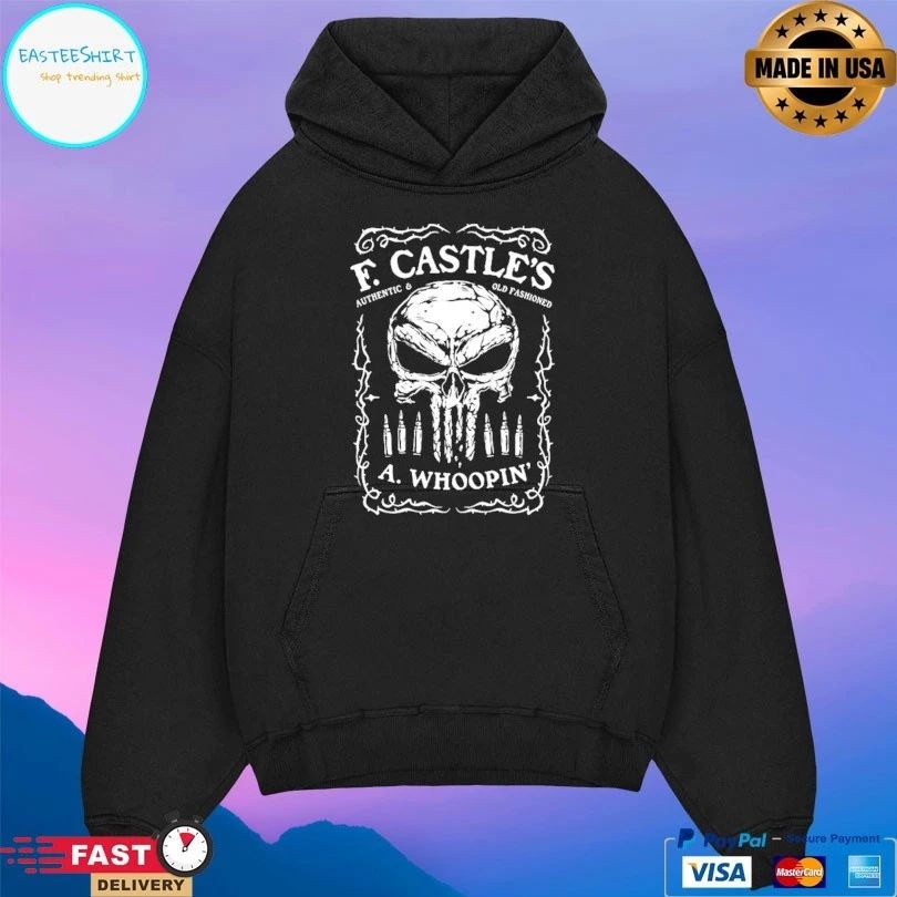 F Castle’s Authentic And Old Fashioned A Whoopin Skull T-shirt