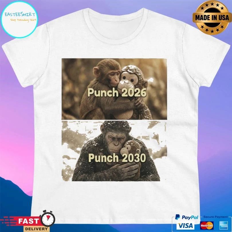 Monkey Punch 2026 Punch 2030 Political Humor Monkey T-shirts