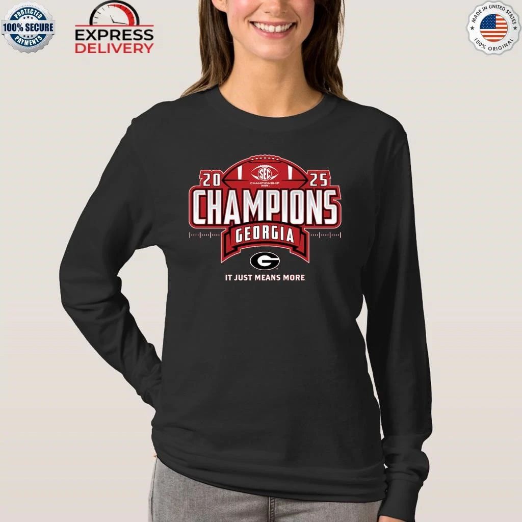 Georgia Bulldogs 2025 SEC Football Champions Locker Room Shirt