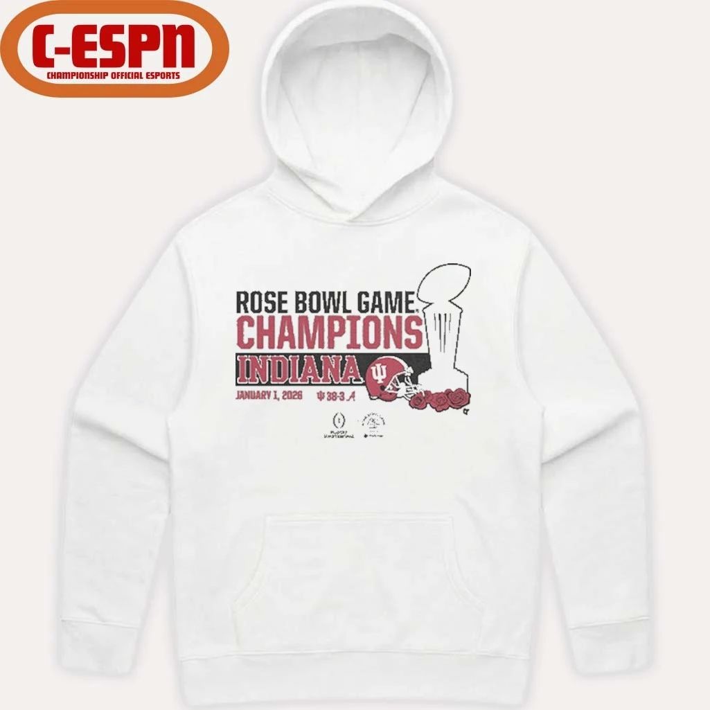 Indiana Football CFP Rose Bowl Champions Trophy Shirt