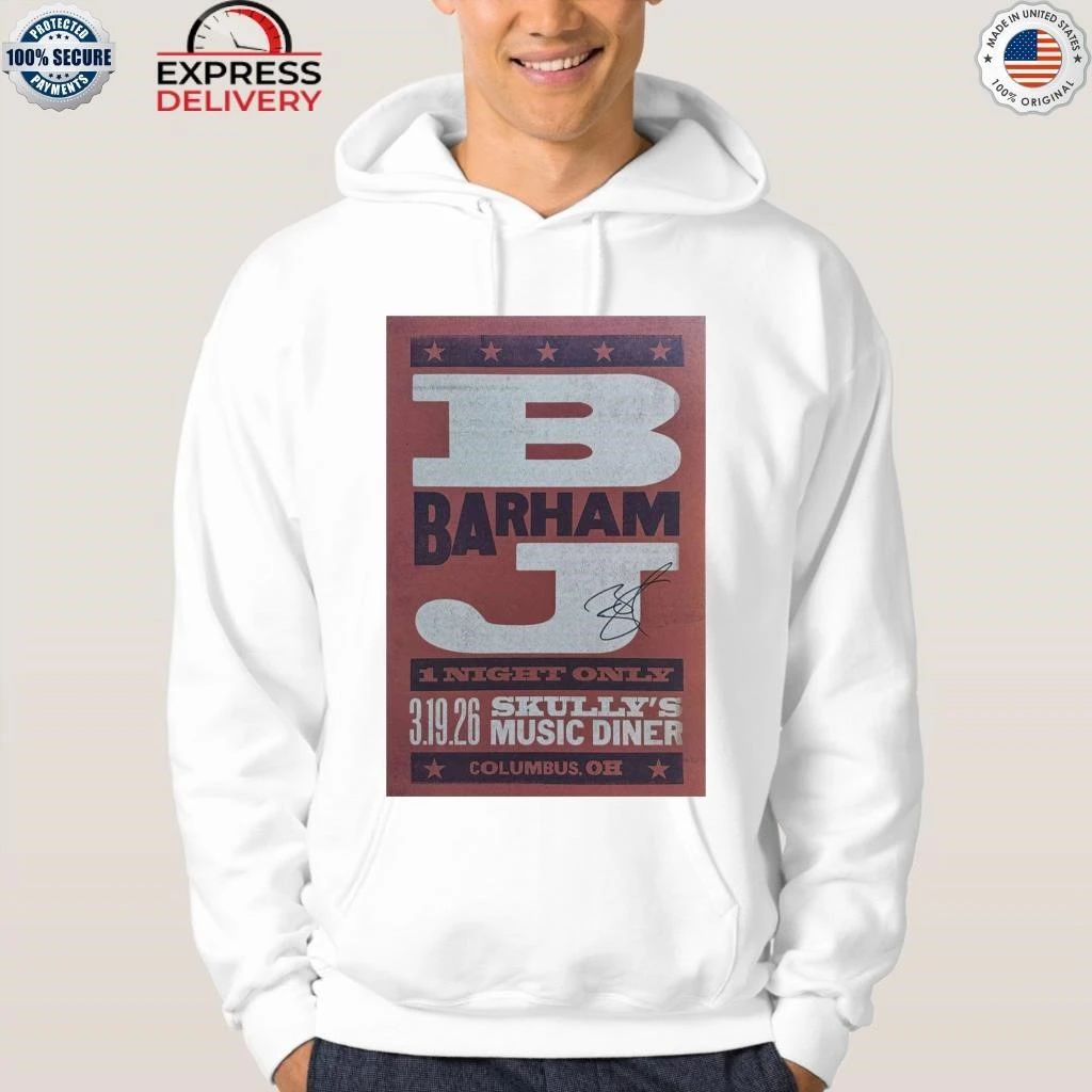 BJ Barham Columbus, Skully’s Music-Diner, Mar 19, 2026 Shirt