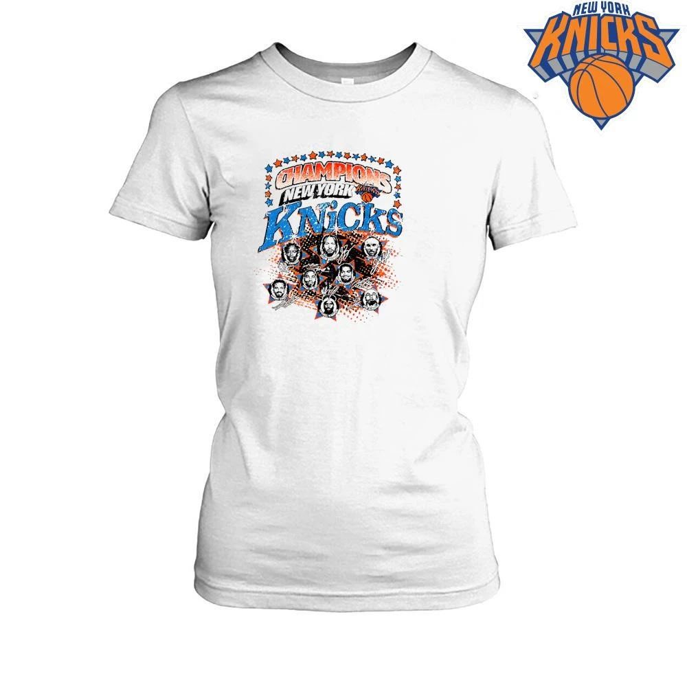 New York Knicks NBA Champions 2026 Players Signatures Stars Shirt