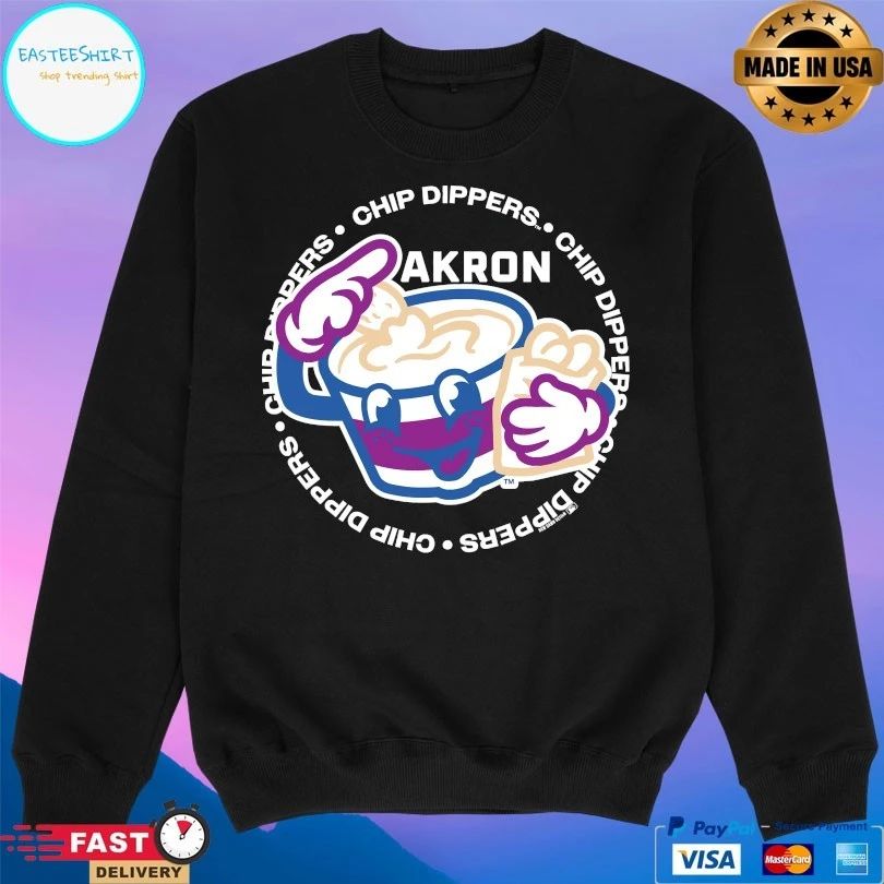 Akron Chip Dippers Circle T-shirt