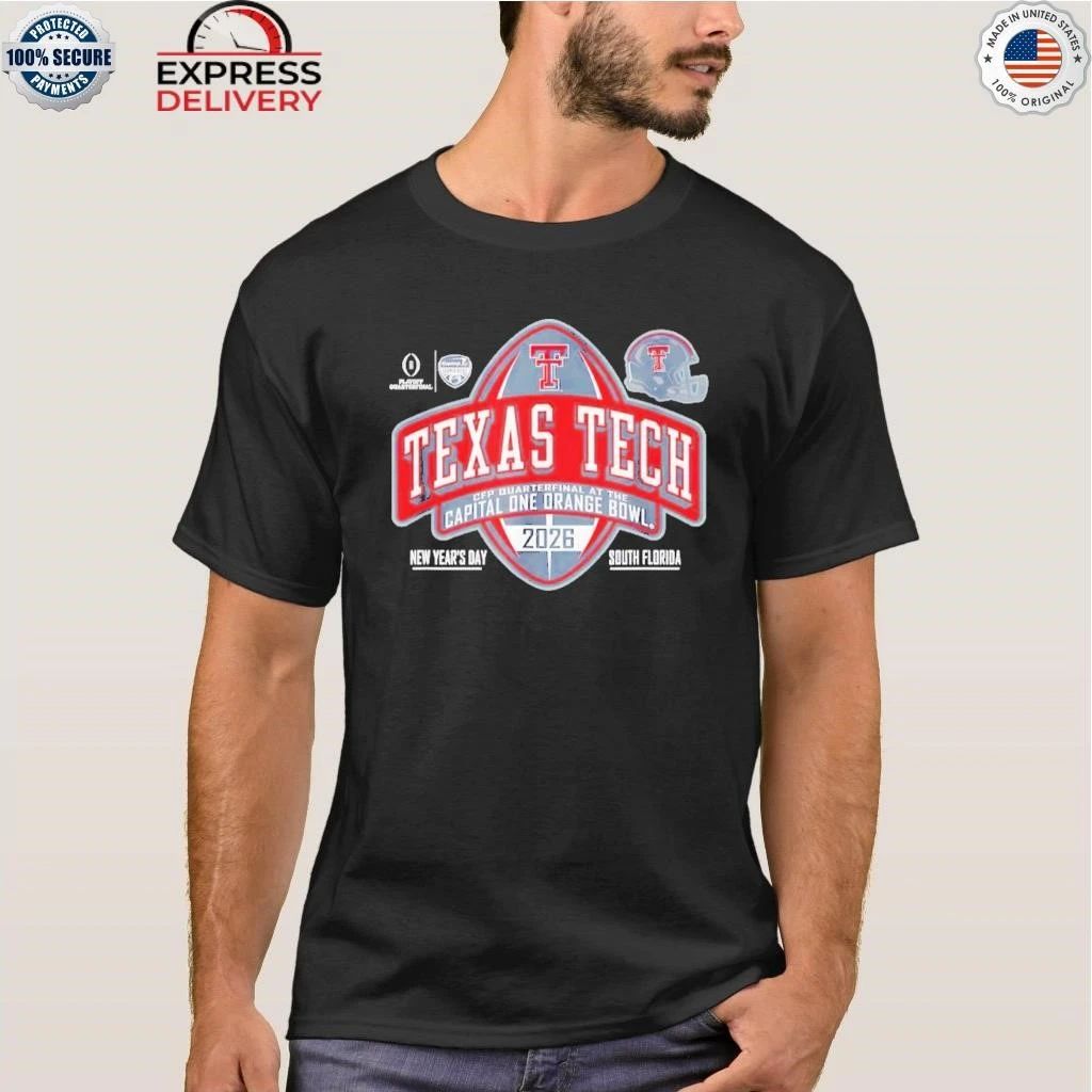 Texas Tech Red Raiders Orange Bowl 2025-26 CFP Quarter Shirt