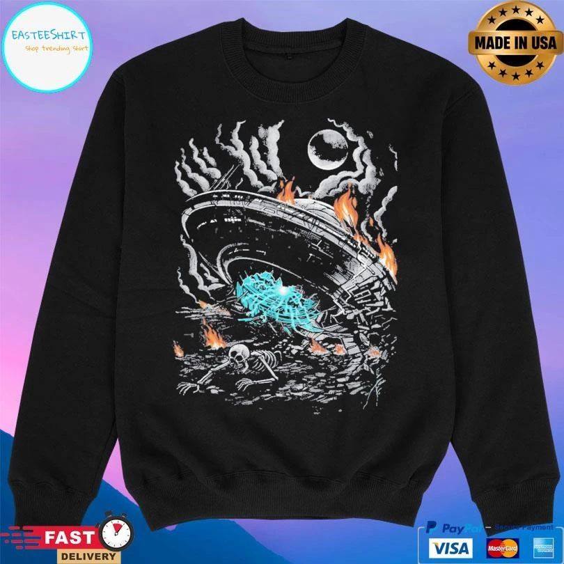 Fallen Vessel Flying Saucer T-shirts