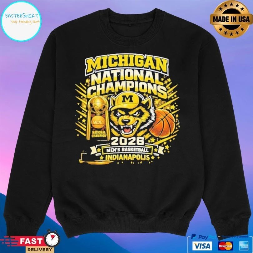 Michigan National Champions 2026 Men’s Basketball Indianapolis T-shirt