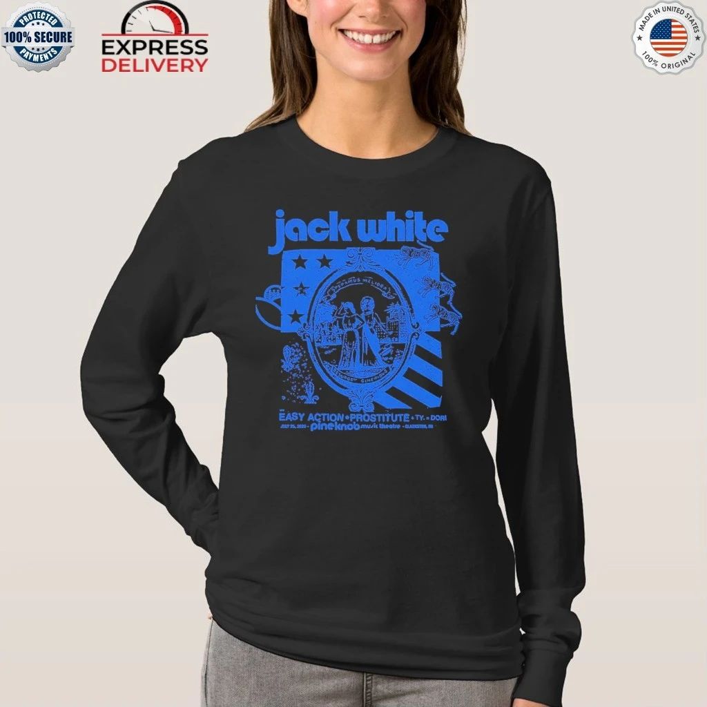 Jack White Detroit Michigan 2026 Exclusive Event Tee At Pine Knob Music Theatre On July 25 2026 Shirt