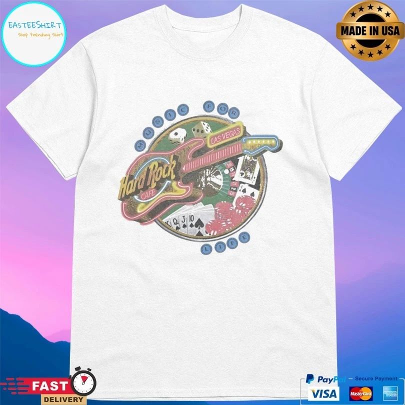Hard Rock Cafe Las Vegas Music For Life Vintage T-shirt