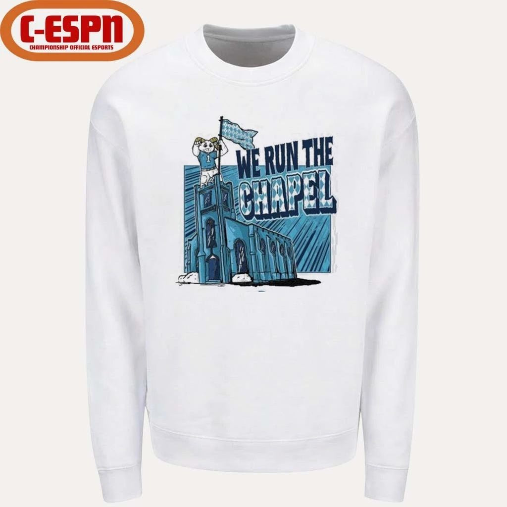 UNC Tar Heels Basketball We Run The Chapel Shirt