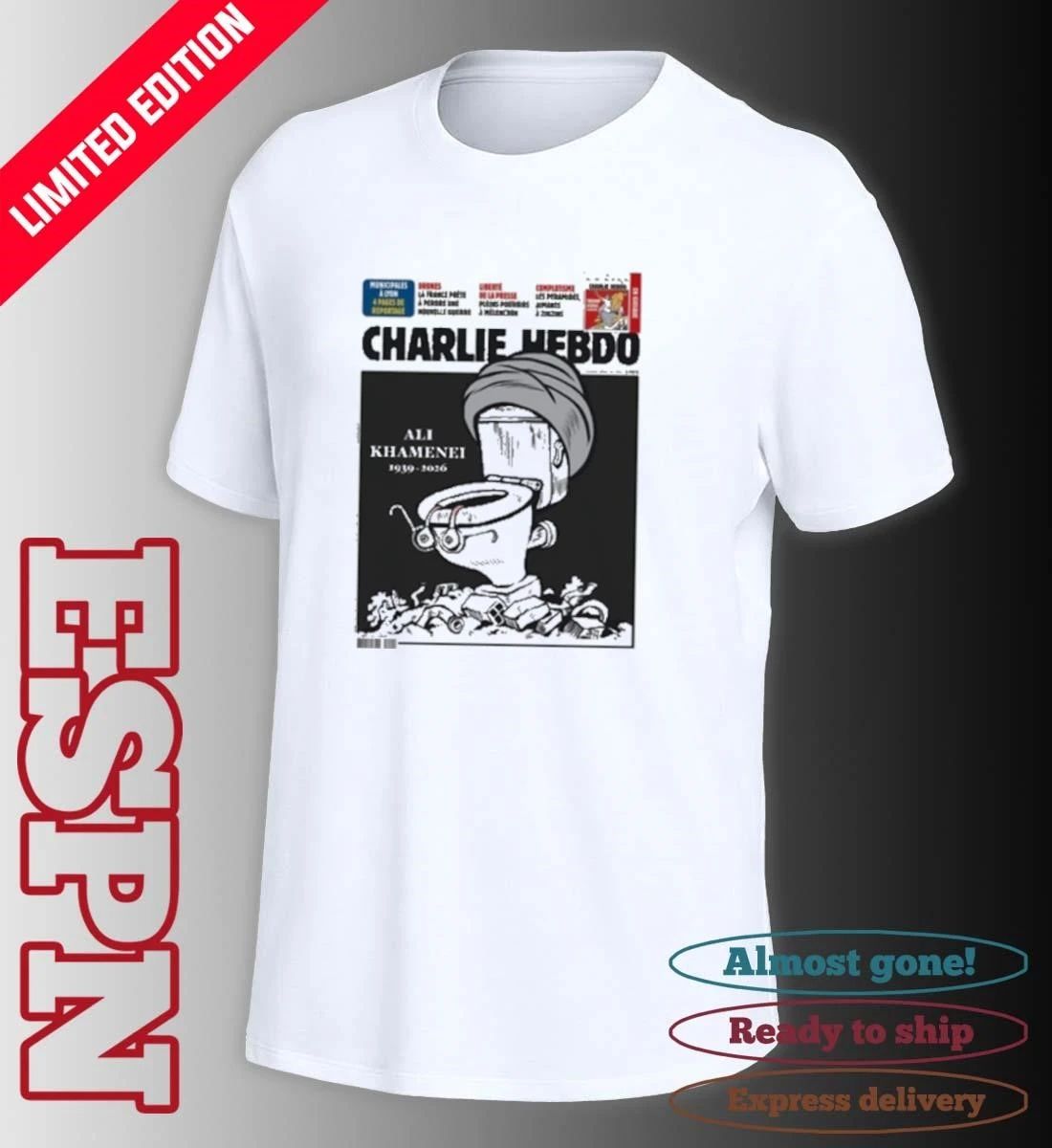 Charlie Hebdo Ali Khamenei Cover 2026 Shirt