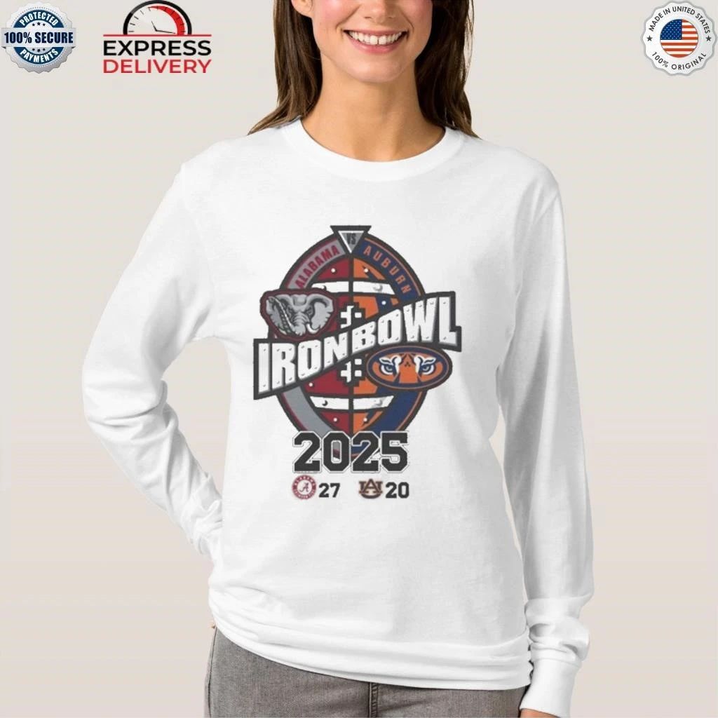 Iron Bowl Alabama Vs Auburn 2025 Score Shirt