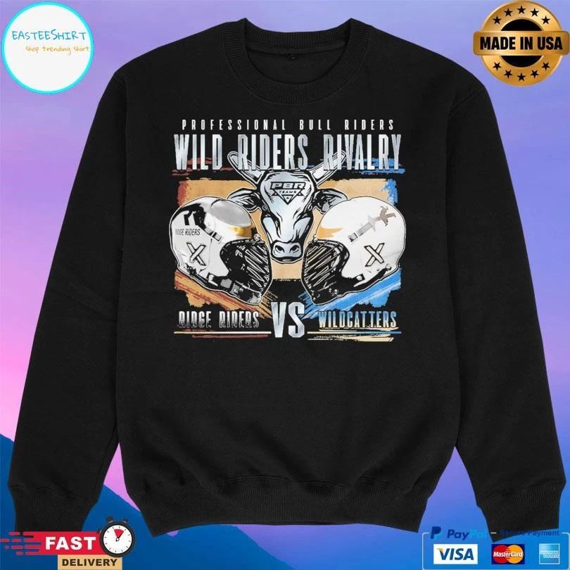 Professional Bull Riders Wild Riders Rivalry Ridge Riders Vs Wildcatters T-shirts