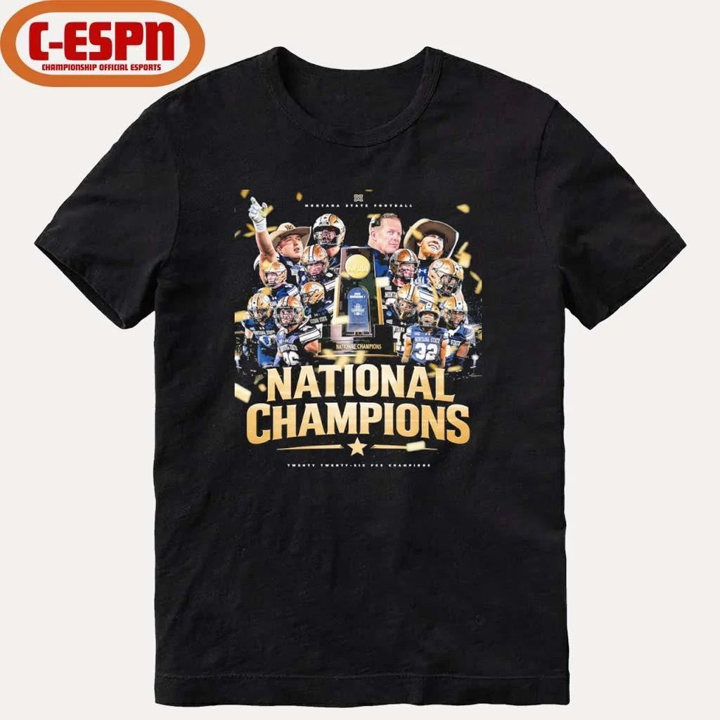 Montana State football FCS National champions poster shirt