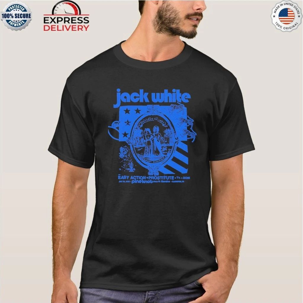 Jack White Detroit Michigan 2026 Exclusive Event Tee At Pine Knob Music Theatre On July 25 2026 Shirt