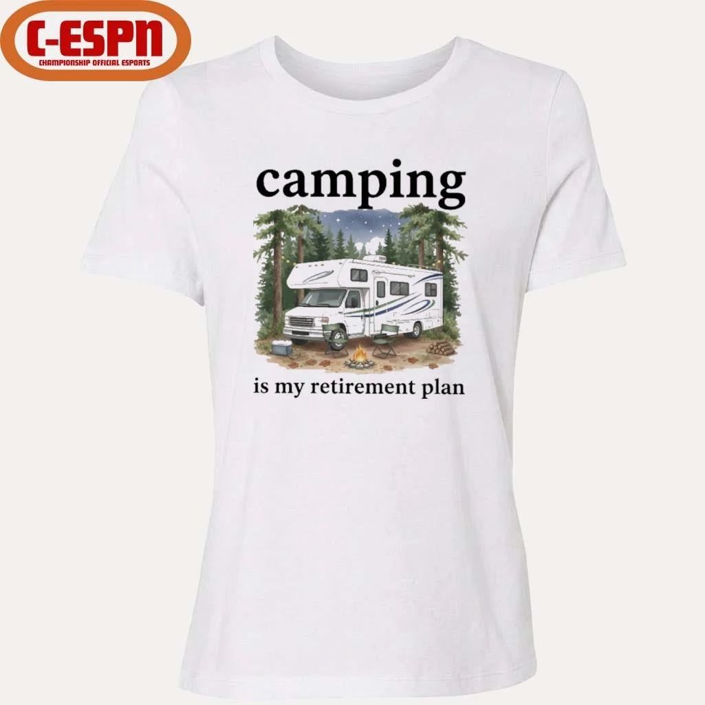 Camping Is My Retirement Plan RV Car In The Forest Shirt