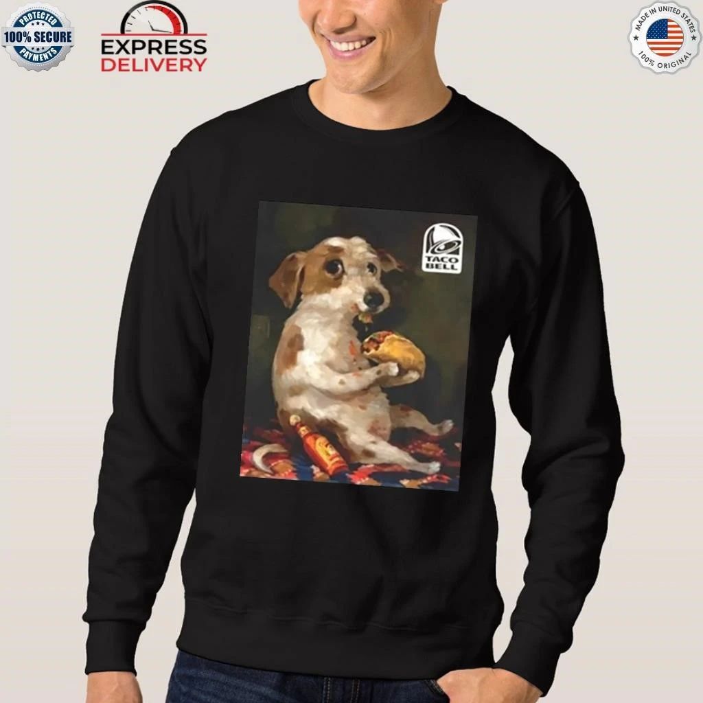 Dog Chill With Taco Bell Graphic Shirt