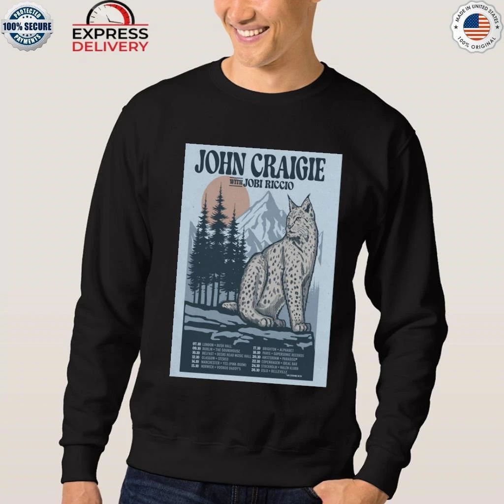 John Craigie With Jobi Riccio Europe Tour 2026 Shirt