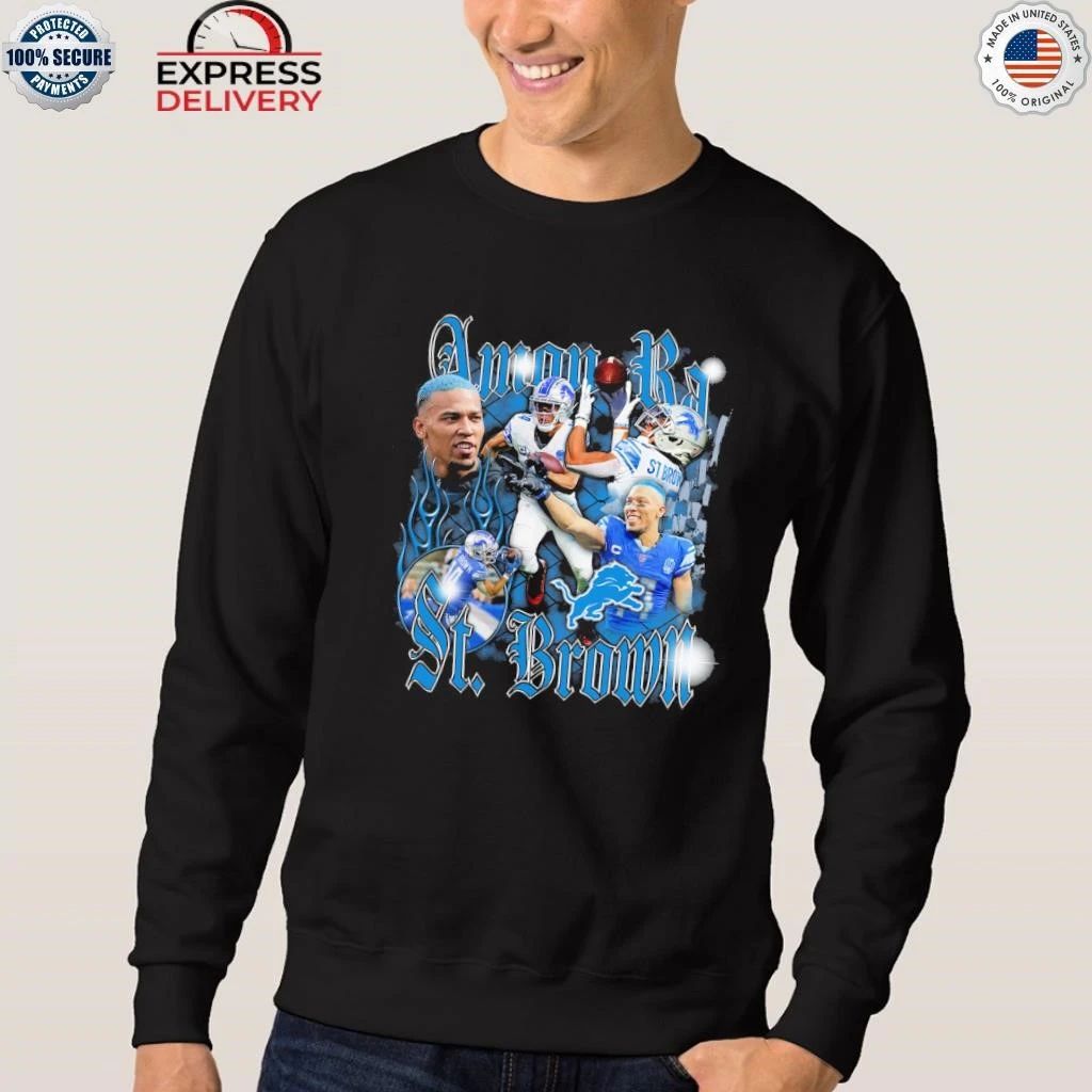 Detroit Lions Amon-Ra St. Brown Black Notorious Shirt