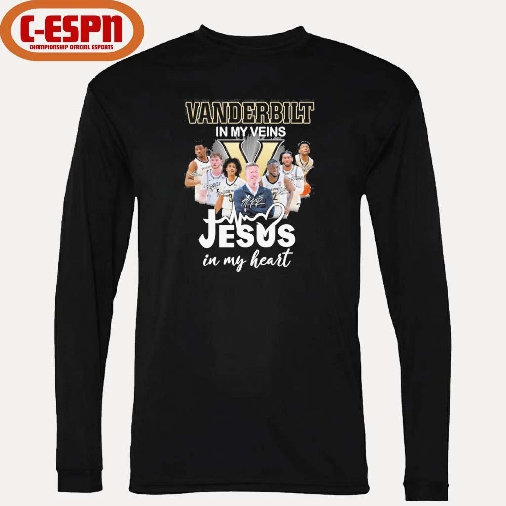 Vanderbilt Men’s Basketball In My Veins Jesus In My Heart Shirt