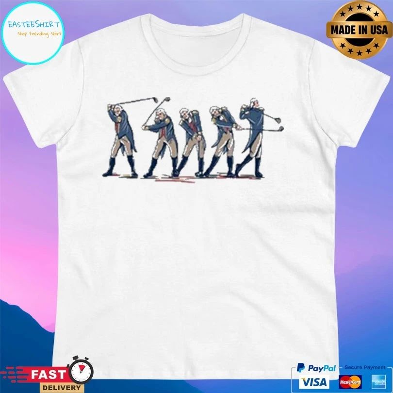 George Washington Golf Swing T-shirts