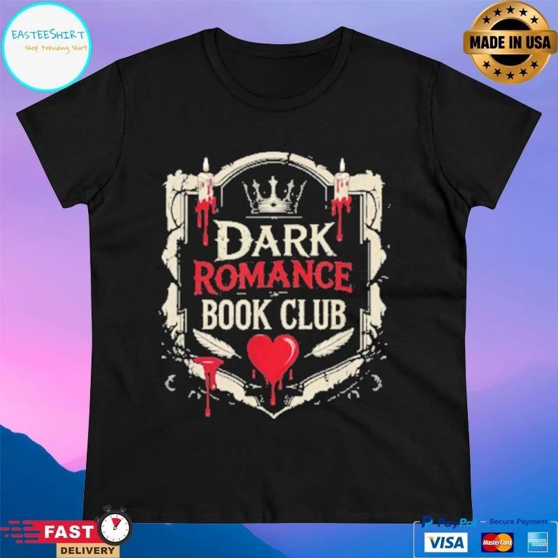 Dark Romance Book Club Gothic Bookish Graphic T-shirt