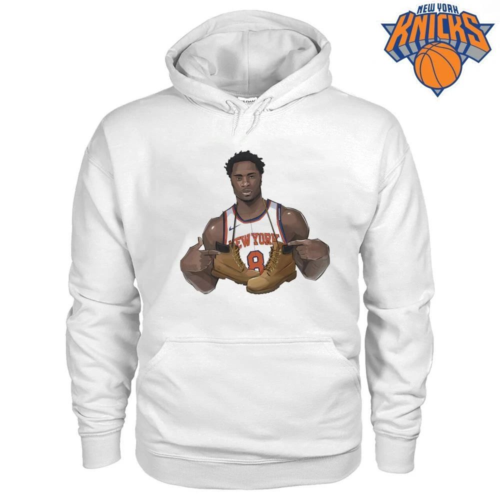OG Anunoby New York Knicks Player Timberland Boots Illustration NBA Finals 2026 Shirt