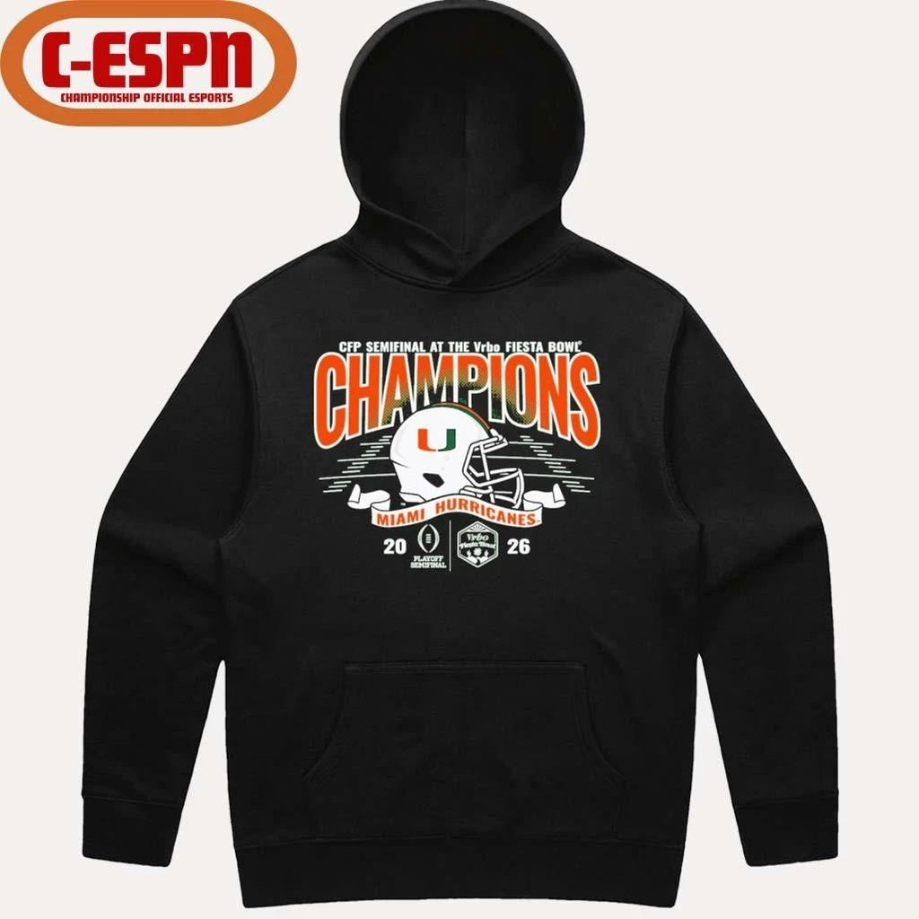 Miami 2026 VRBO Fiesta Bowl Champions T-shirt