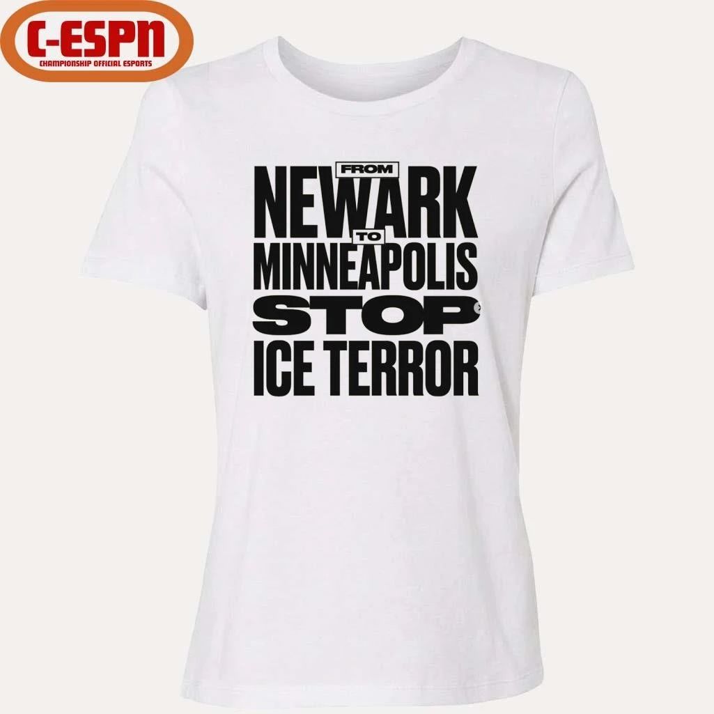From Newark To Minneapolis Stop Ice Terror T-Shirt