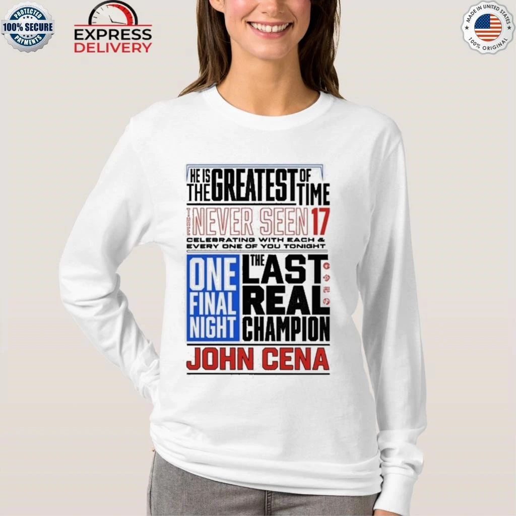 John Cena Never Seen 17 Phrase Shirt