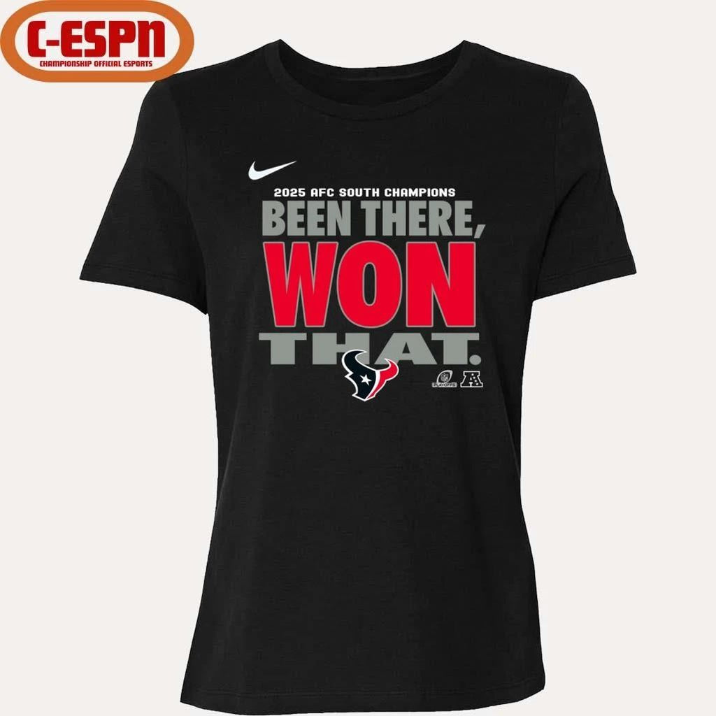 Been There, Won That Houston Texans AFC South Division Champions T-Shirt