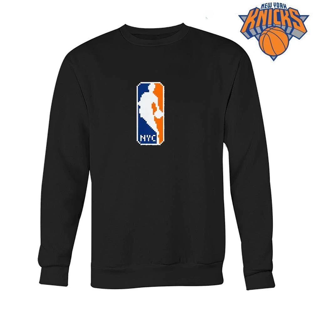 New York Knicks Pixel Art Retro NBA Logo Shirt