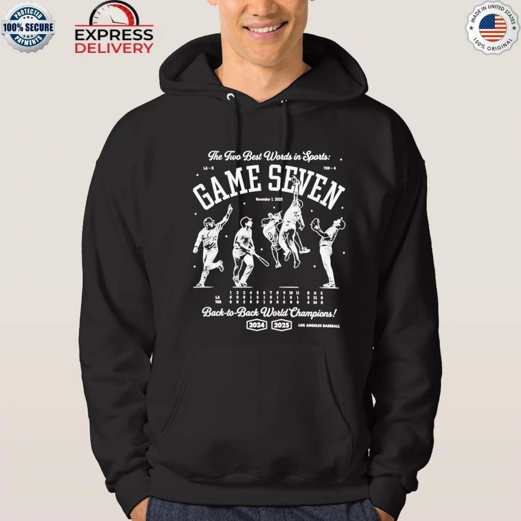 Dodgers The Two Best World In Sports Game Seven Shirt