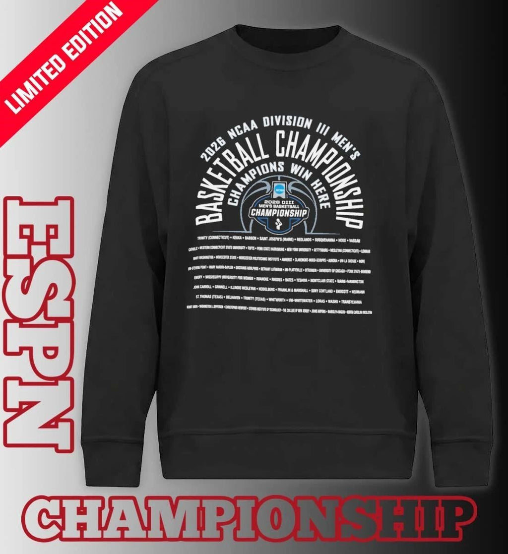 1st, 2nd Rounds 2026 NCAA Division III Men’s Basketball Championship Shirt
