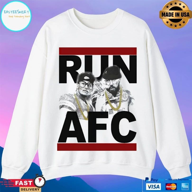 Patrick Mahomes And Travis Kelce Kansas City Chiefs Run Afc T-shirt