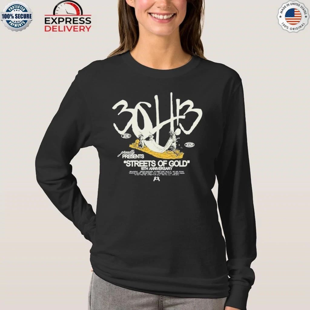 3OH!3 15th Anniversary of Streets Of Gold Shirt