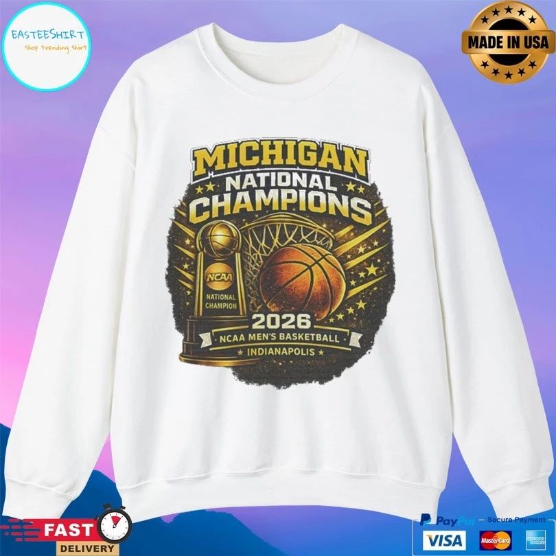 Michigan Wolverines National Champions 2026 Ncaa Men’s Basketball Championship Indianapolis Fan T-shirt