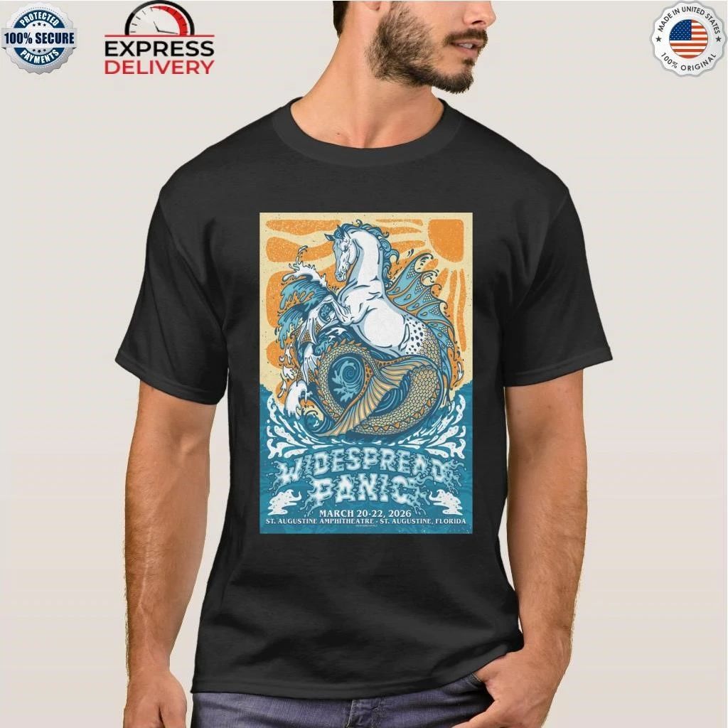 Widespread Panic at the St Augustine Amphitheatre in Saint Augustine, FL Mar 20-22, 2026 Shirt
