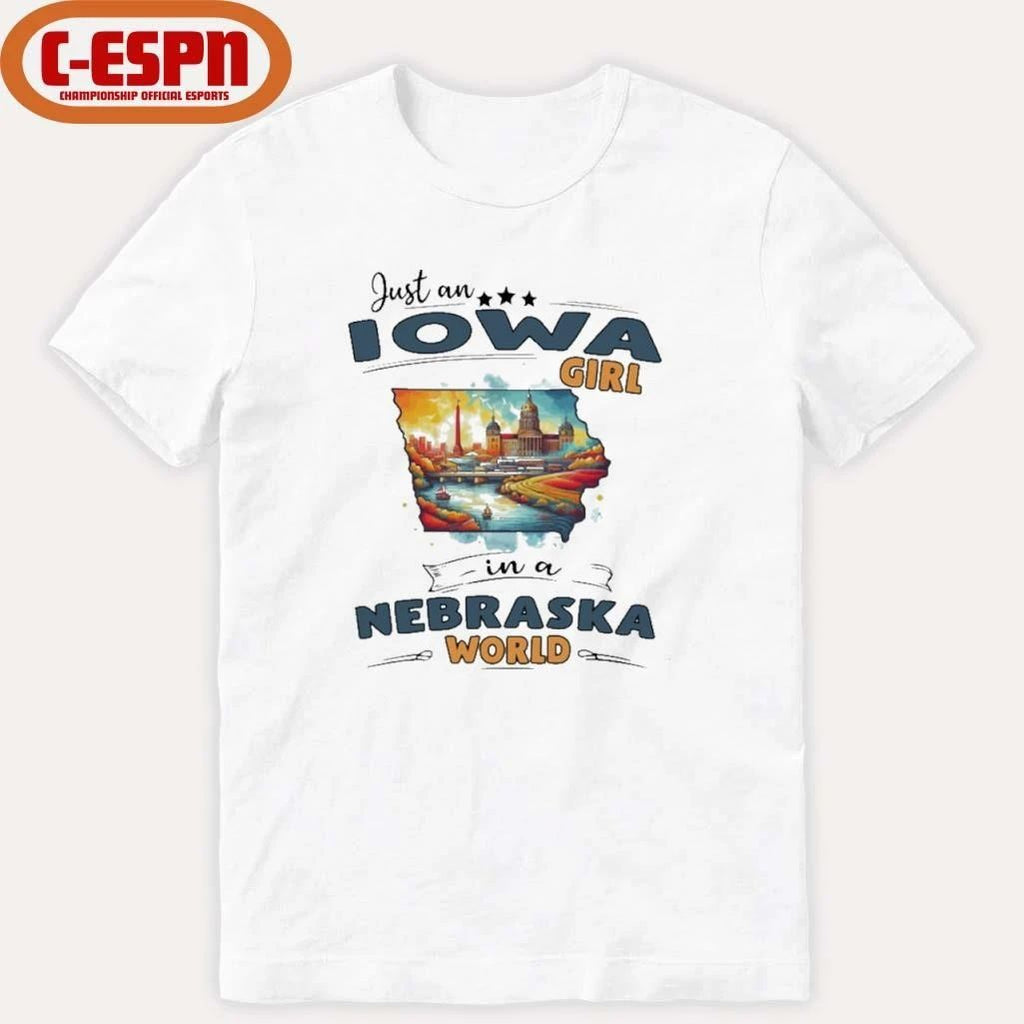 Just An Iowa Girl In A Nebraska World Retro Shirt