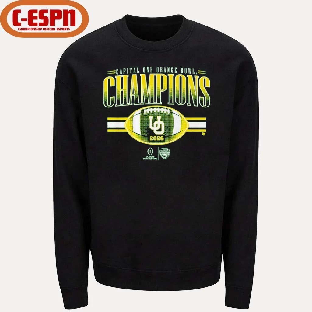 Oregon Football CFP Orange Bowl Champions Shirt
