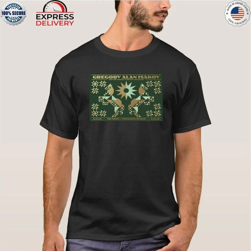 Gregory Alan Isakov The Green At Shelburne Museum In Shelburne VT Aug 24-25 2026 Shirt